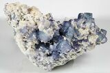 Spectacular, Blue Cubic Fluorite with Dolomite - Shangbao Mine #182437-5